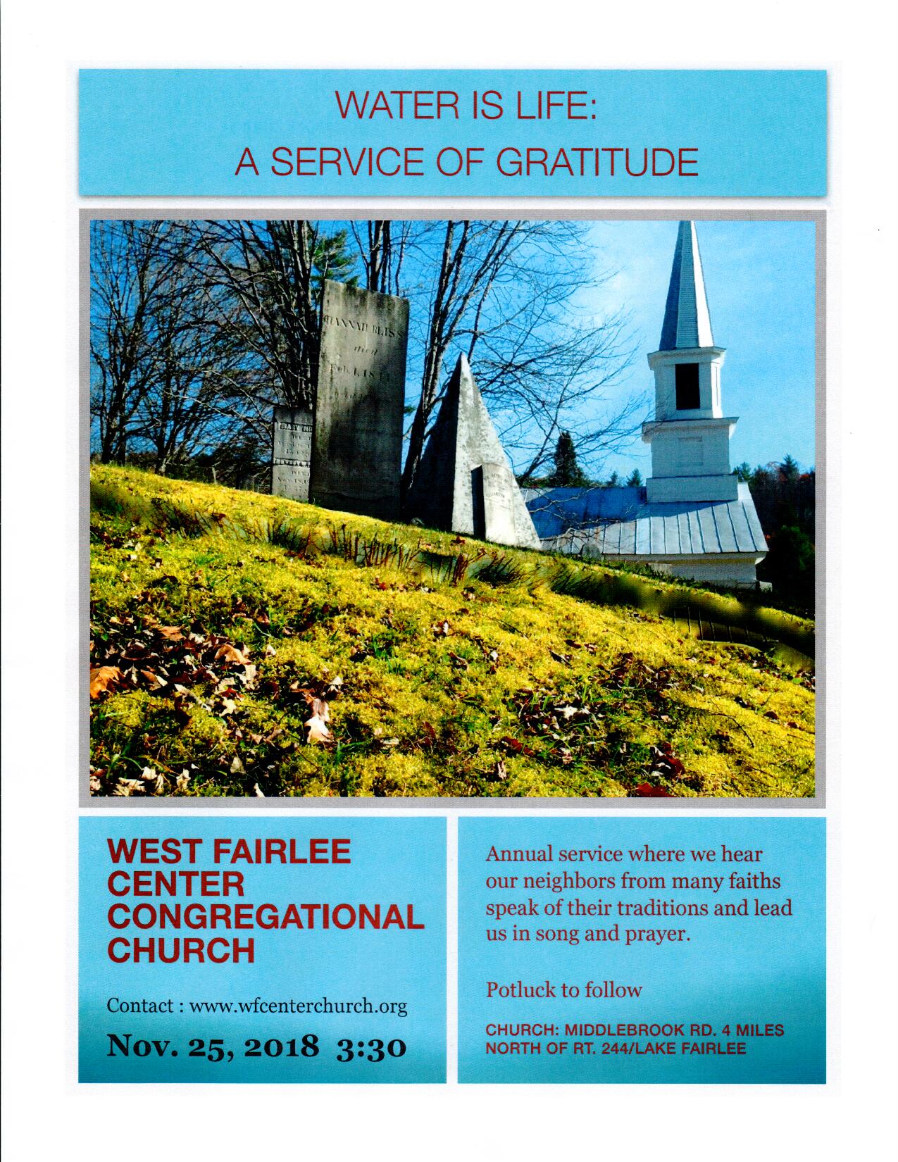 Interfaith Service Poster